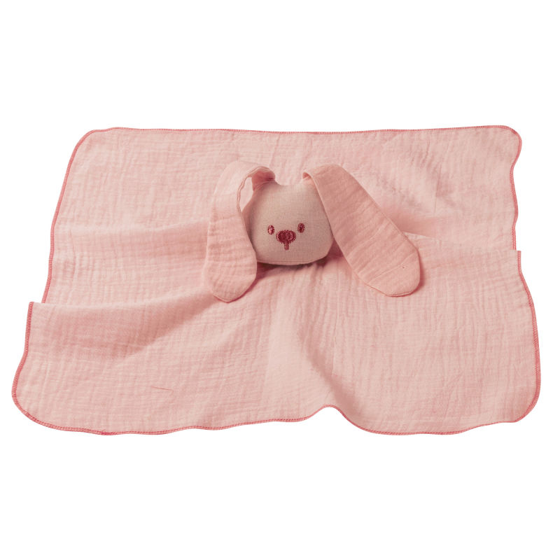  lapidou baby comforter cotton pink 30 x 30 cm 